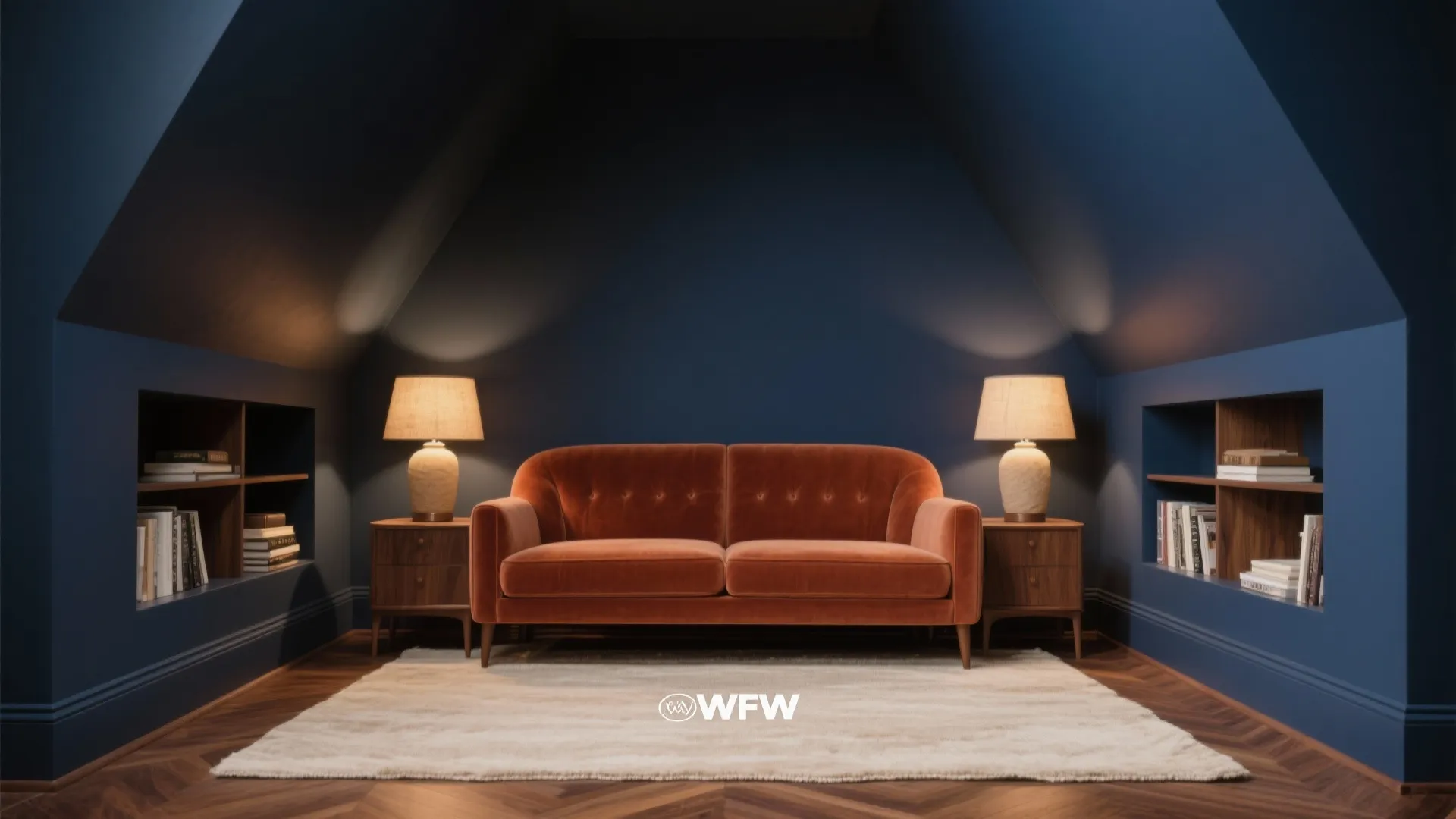 Moody Navy and Terracotta Layers