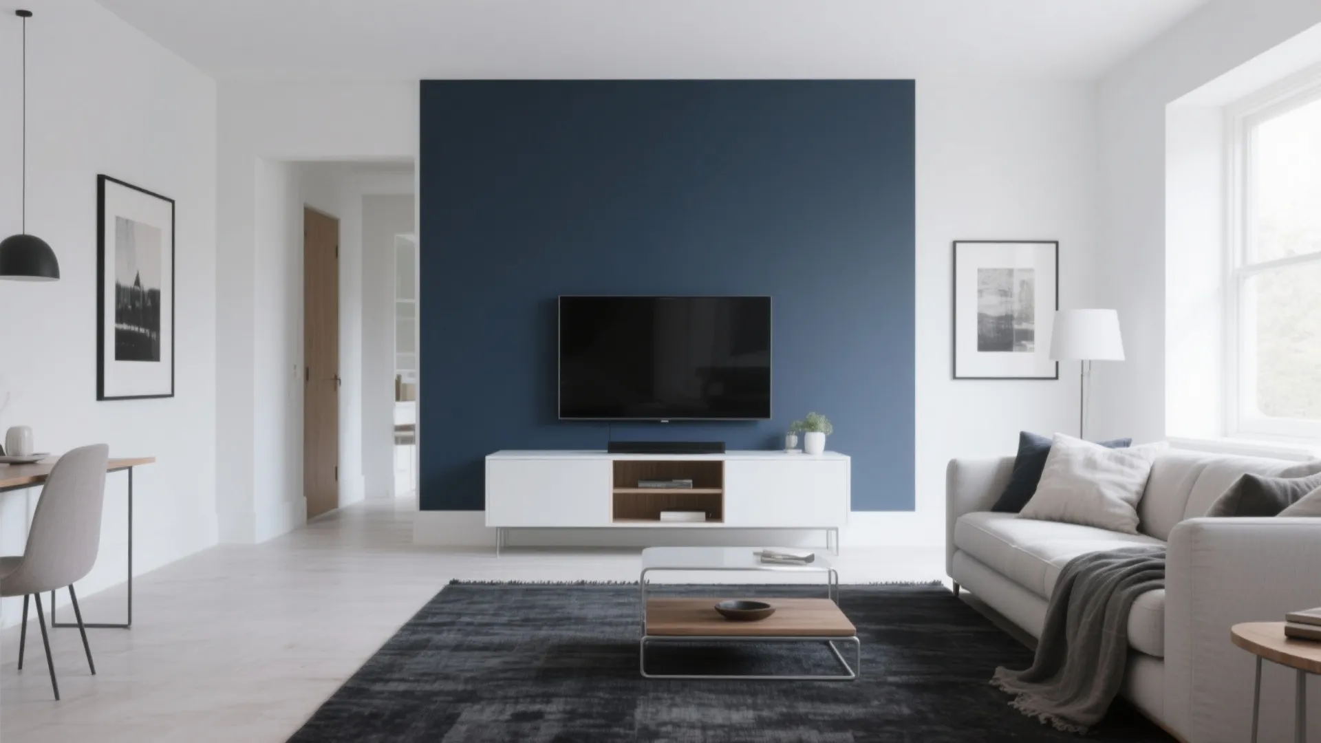 Calibrated Contrast: Navy, Charcoal, and White