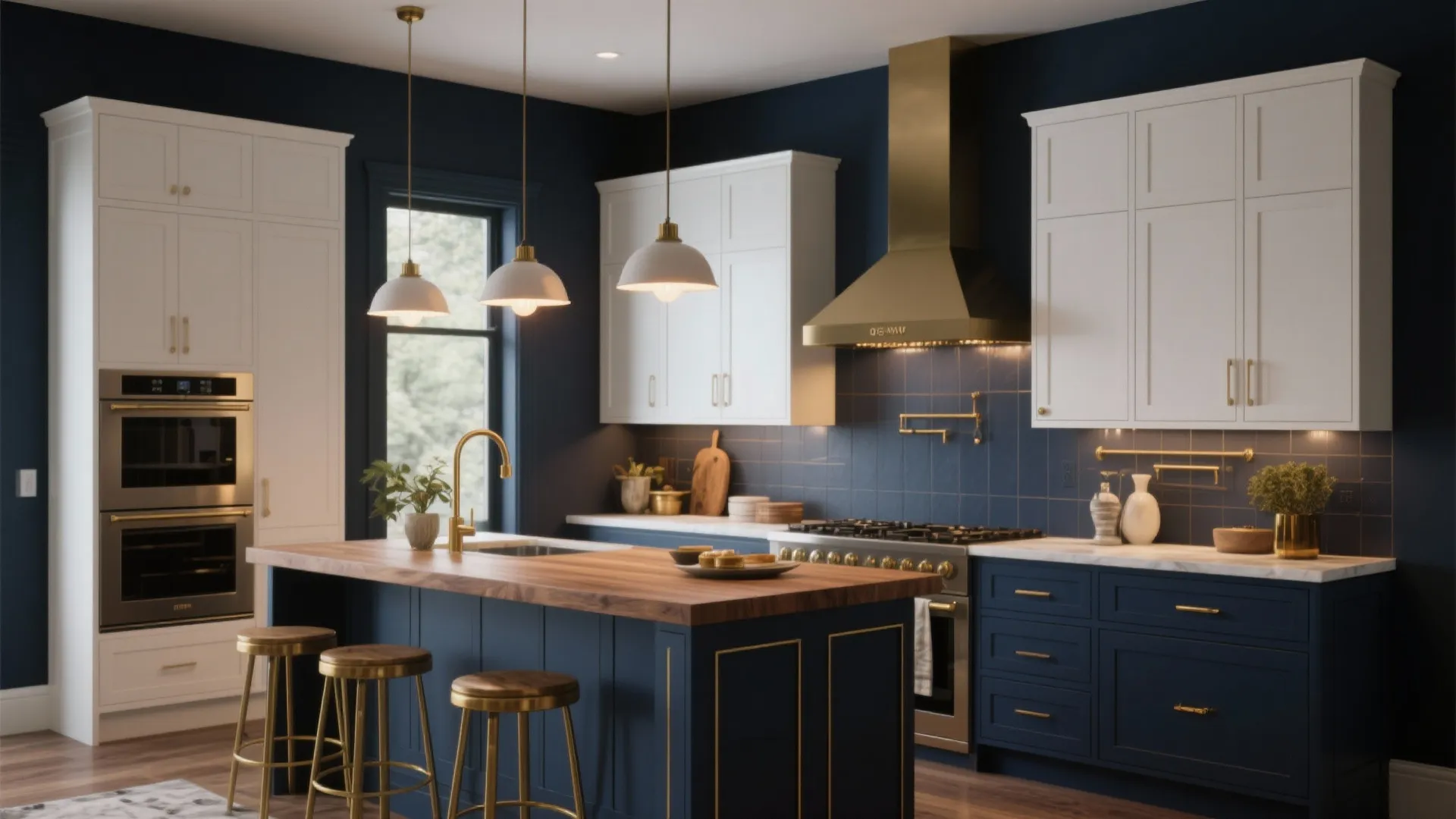 3. Deep Navy for Drama and Depth