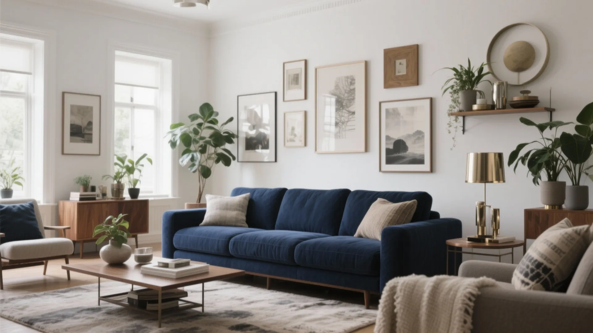10 Living Room Ideas for a Navy Blue Couch: Creative & Practical Design Tips to Style a Navy Blue Sofa