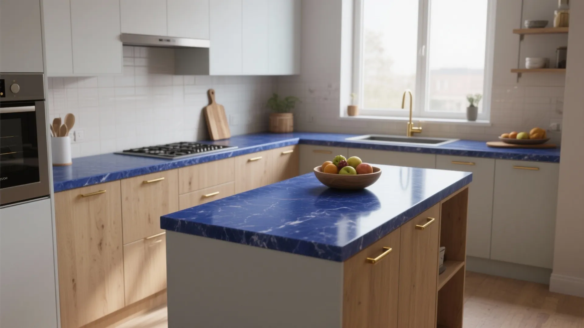 Blue Kitchen Countertop Ideas — 5 Creative Inspirations: Make a small kitchen pop: five practical blue countertop designs I’ve used in real projects