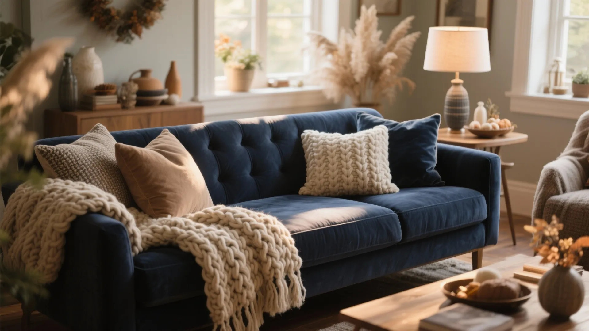 10. Cozy Layers with Throws & Cushions