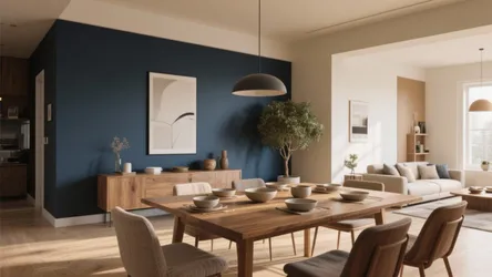Two-Color Dining Room Wall Ideas