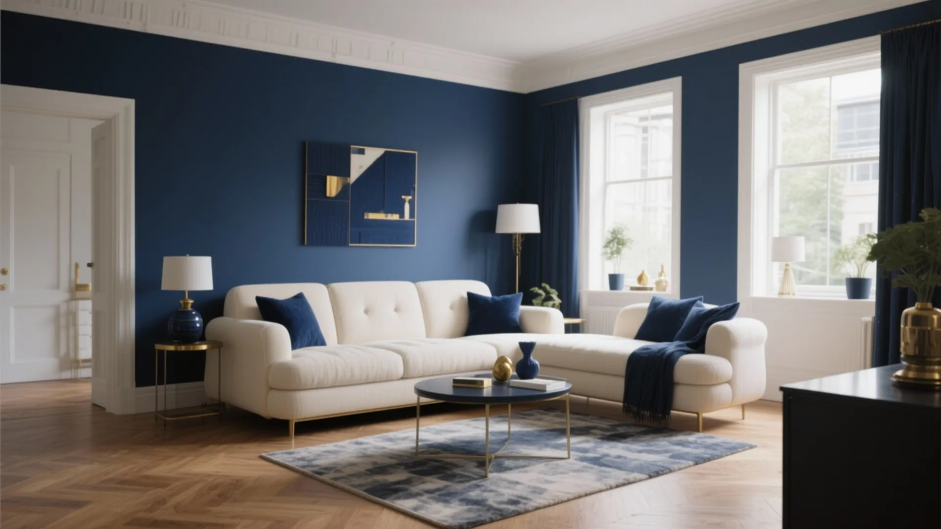10 Navy Blue and Cream Living Room Ideas: Creative & Stylish Ways to Use Navy Blue and Cream in Your Living Room