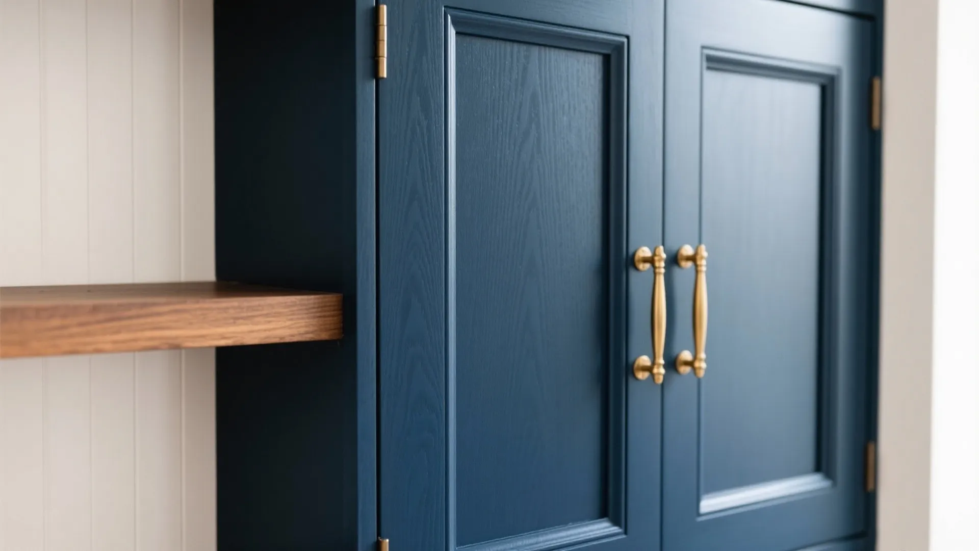 Deep Navy Accents for Slim Drama