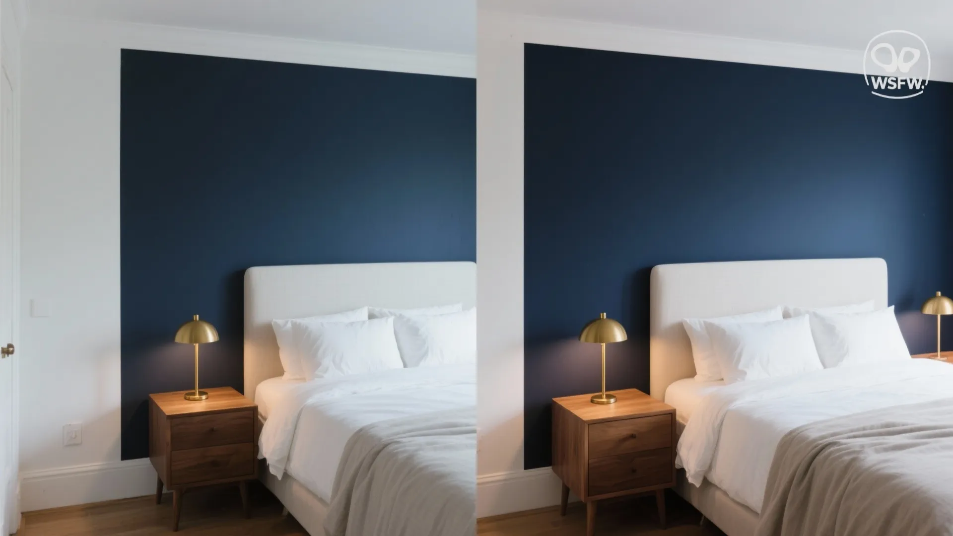 Deep Navy Feature Walls to Add Depth