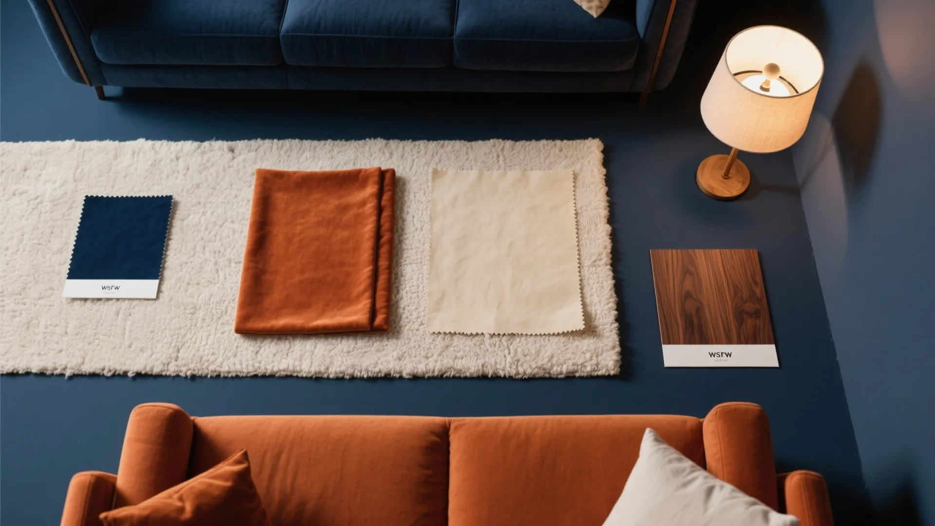 Moody Navy and Terracotta Layers