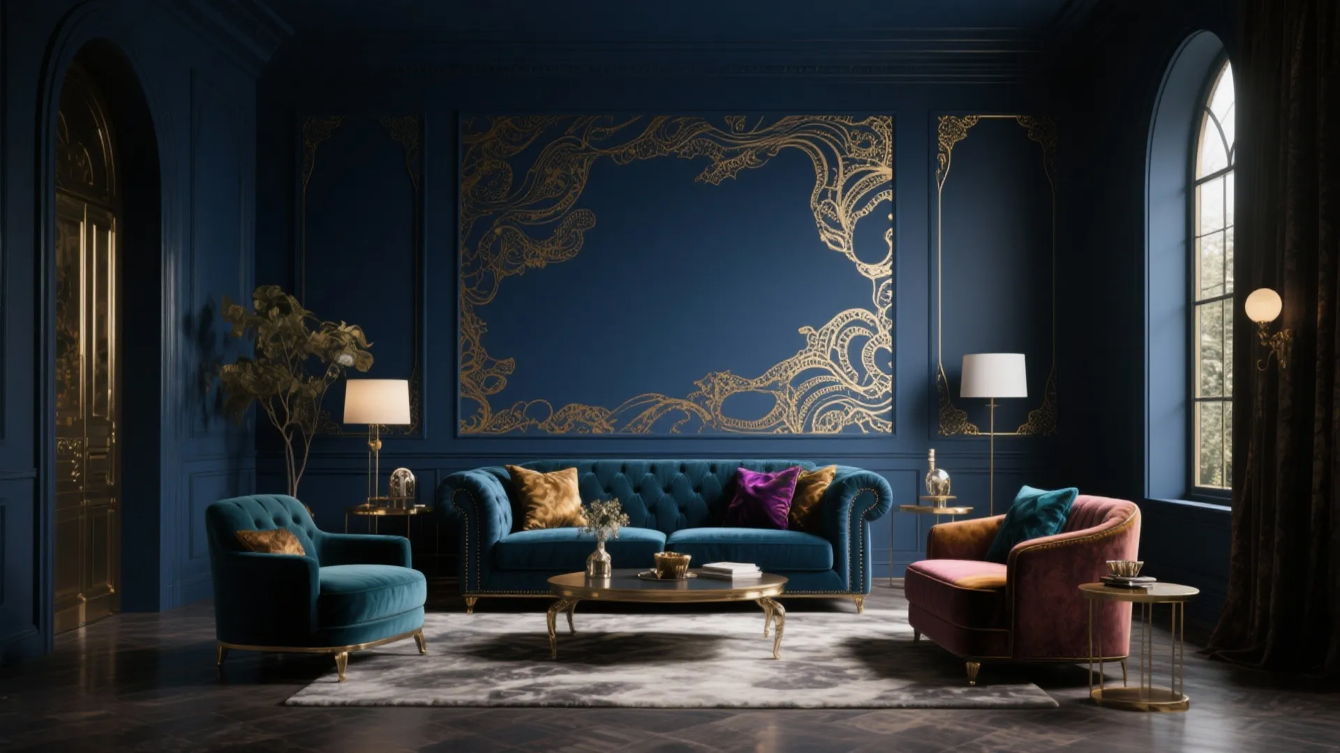 6. Dramatic Accent Walls