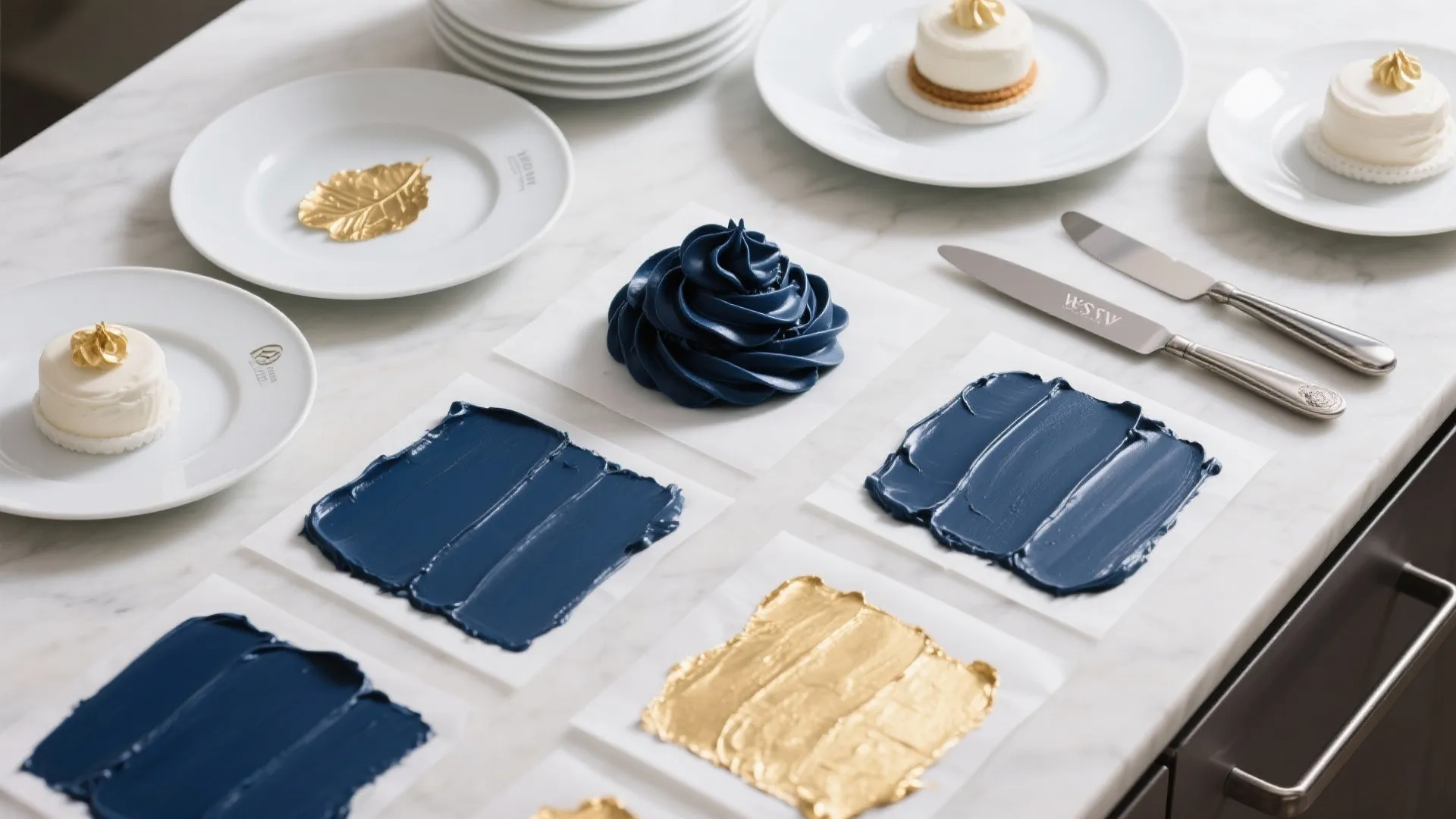 Navy-and-Gold Minimal Palette