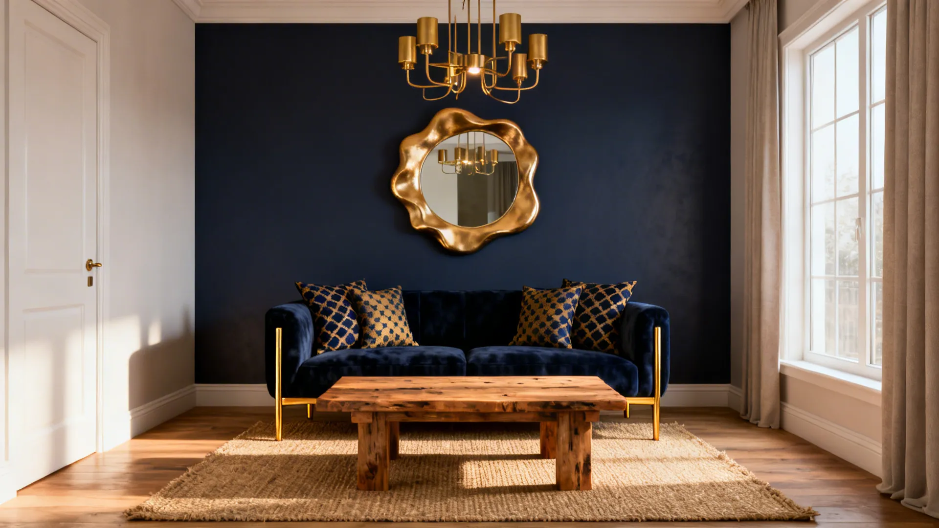 Gold & Navy Blue Living Room Ideas — 5 Inspiring Looks