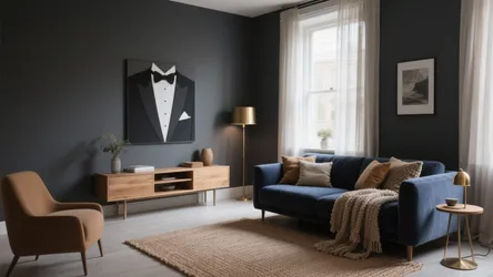 Dark Gray & Blue Living Room: 5 Inspo Ideas