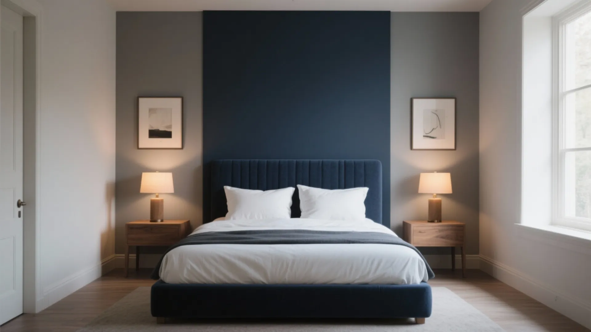 Deep Navy and Greige Balance