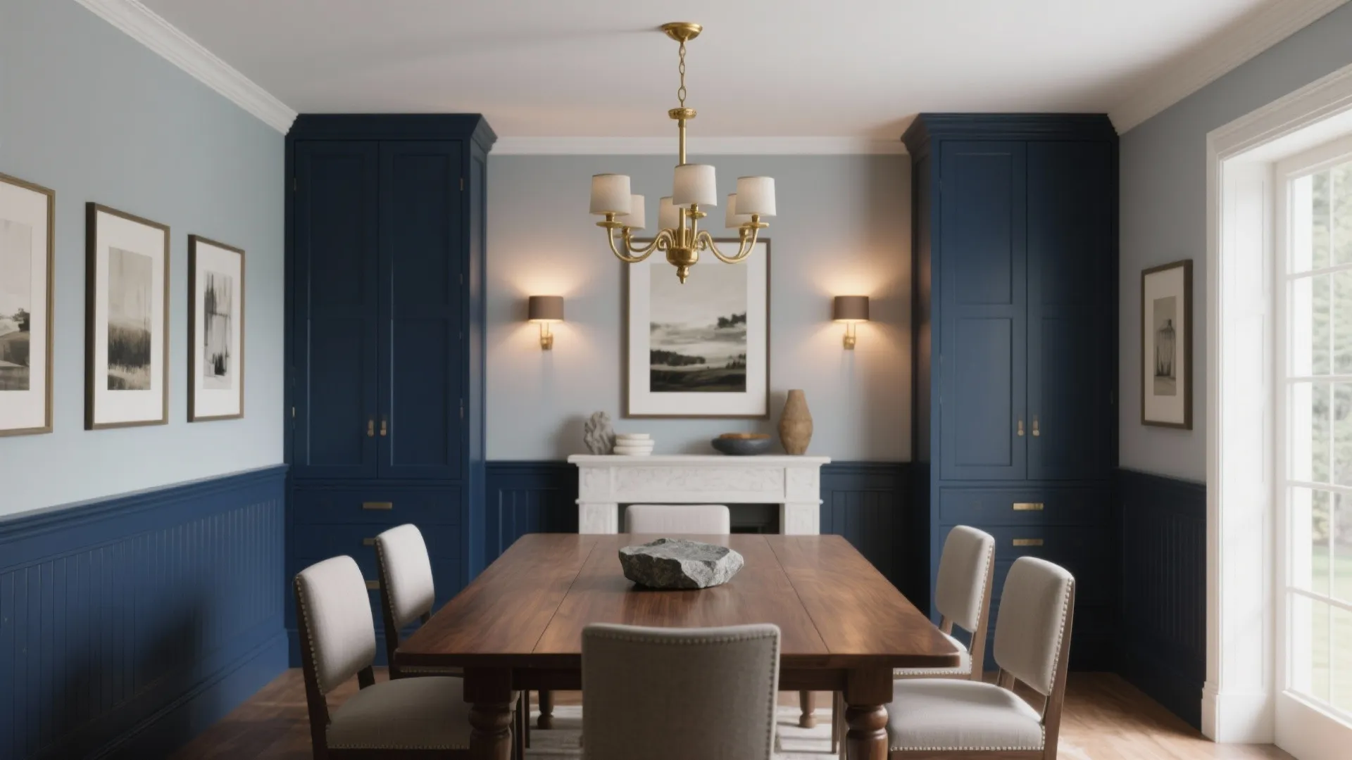 Modern Classic: Navy + Pale Grey