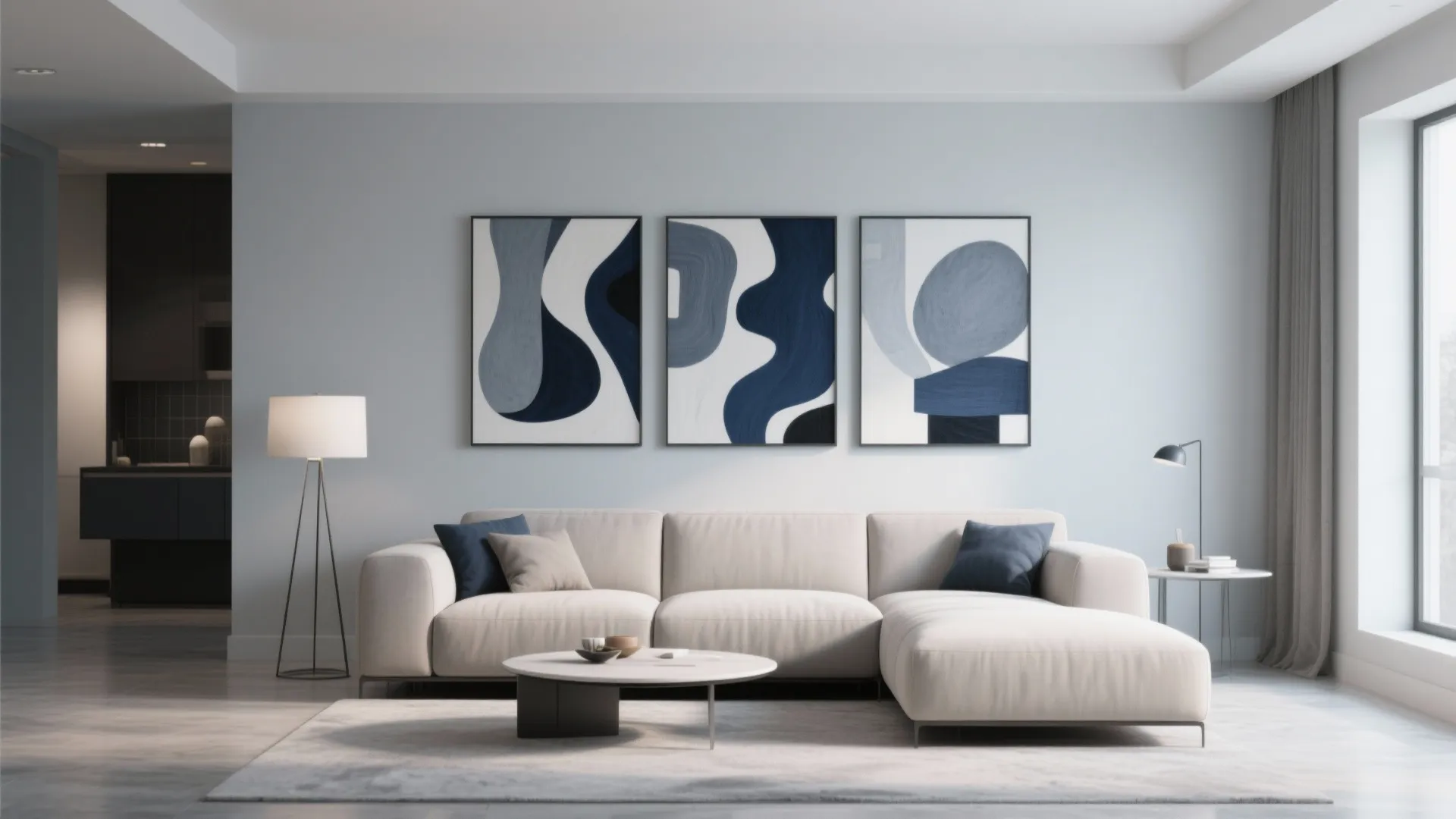 9. Navy and Grey Art Series