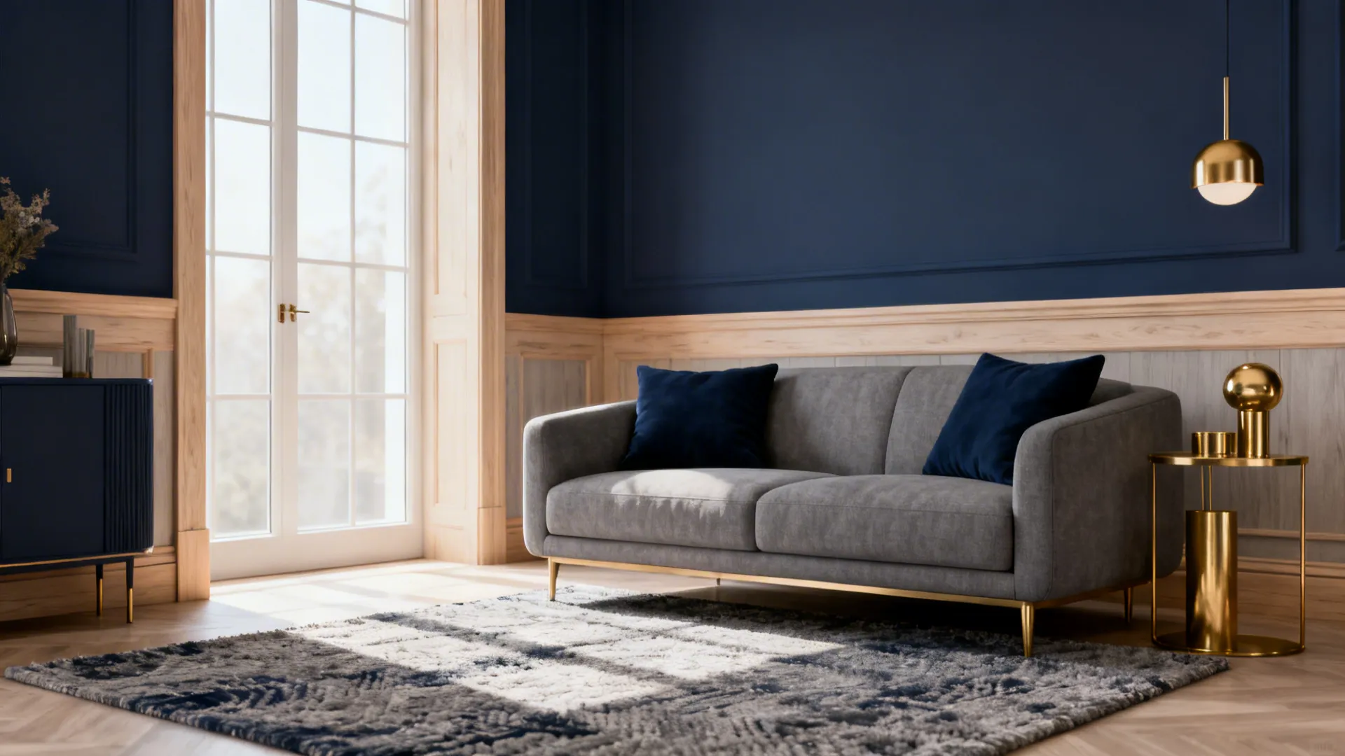 Navy Blue & Grey Living Room: 5 Smart Ideas