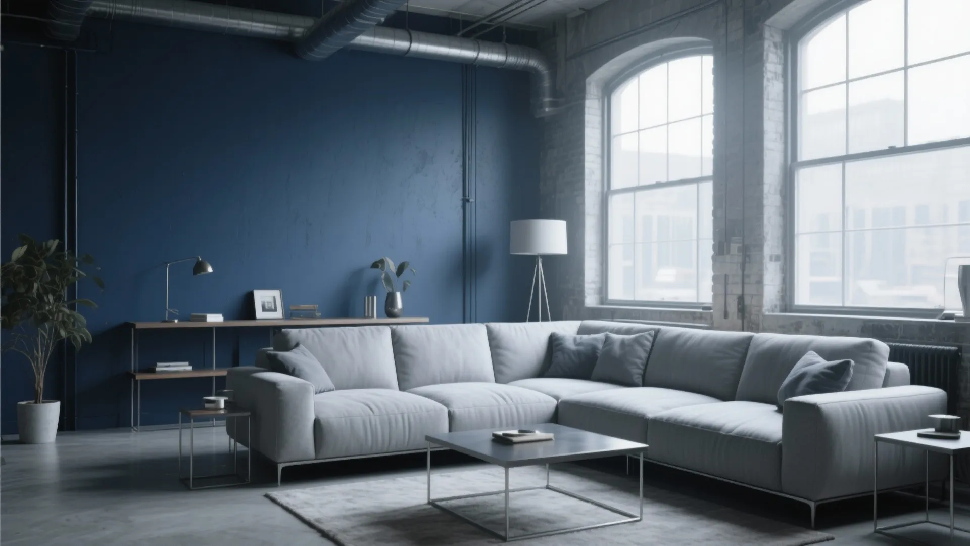 9. Navy and Grey Layering