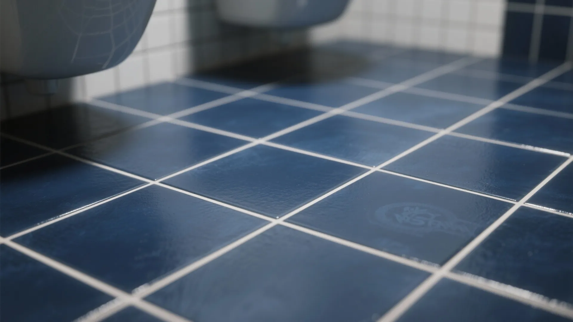 4. Deep Navy with Light Grout for Contrast