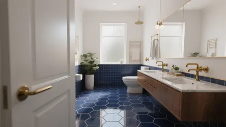 5 Inspiring Ideas for Blue Bathroom Floor Tiles