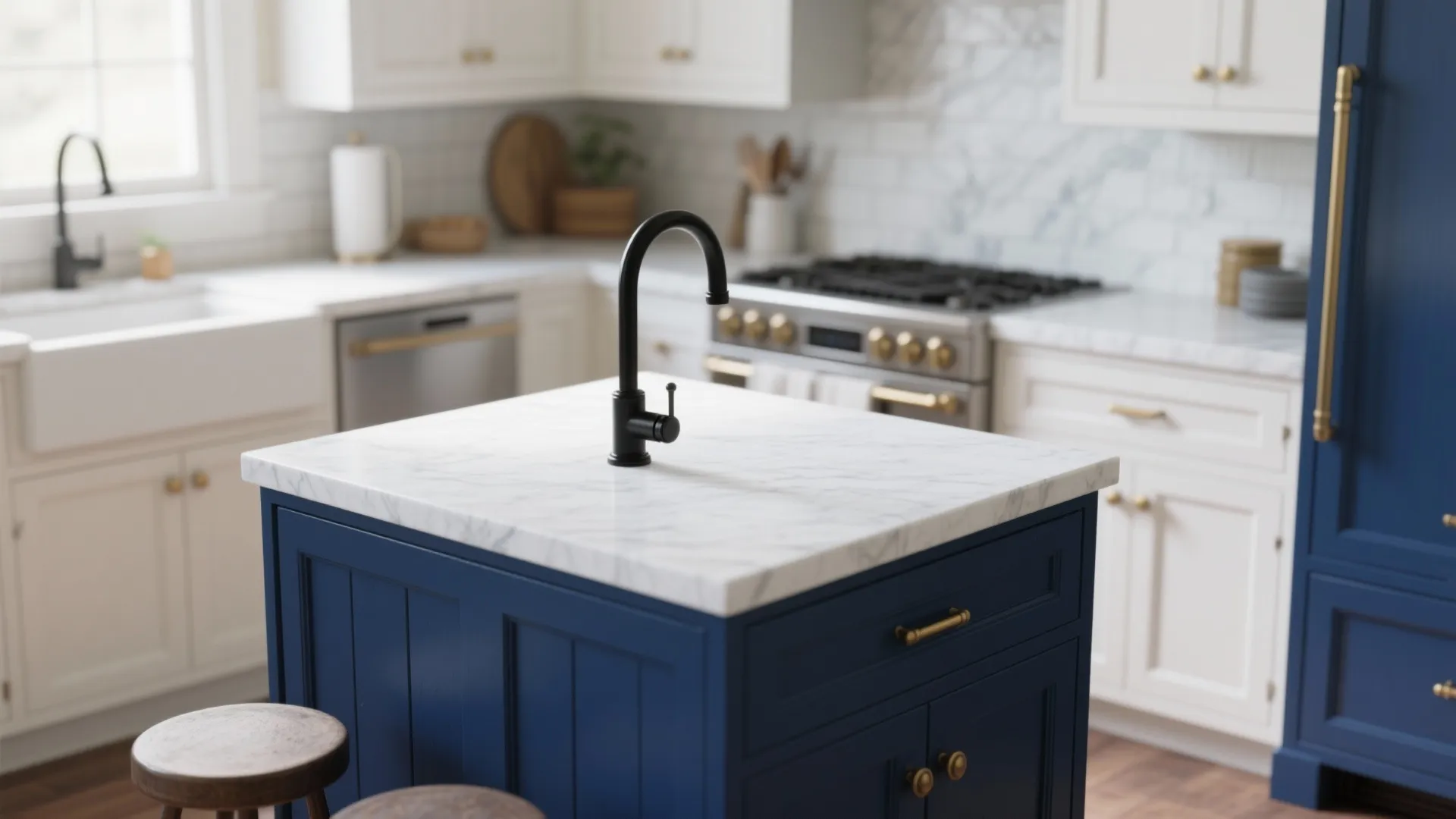 1. Contrast with a bold island