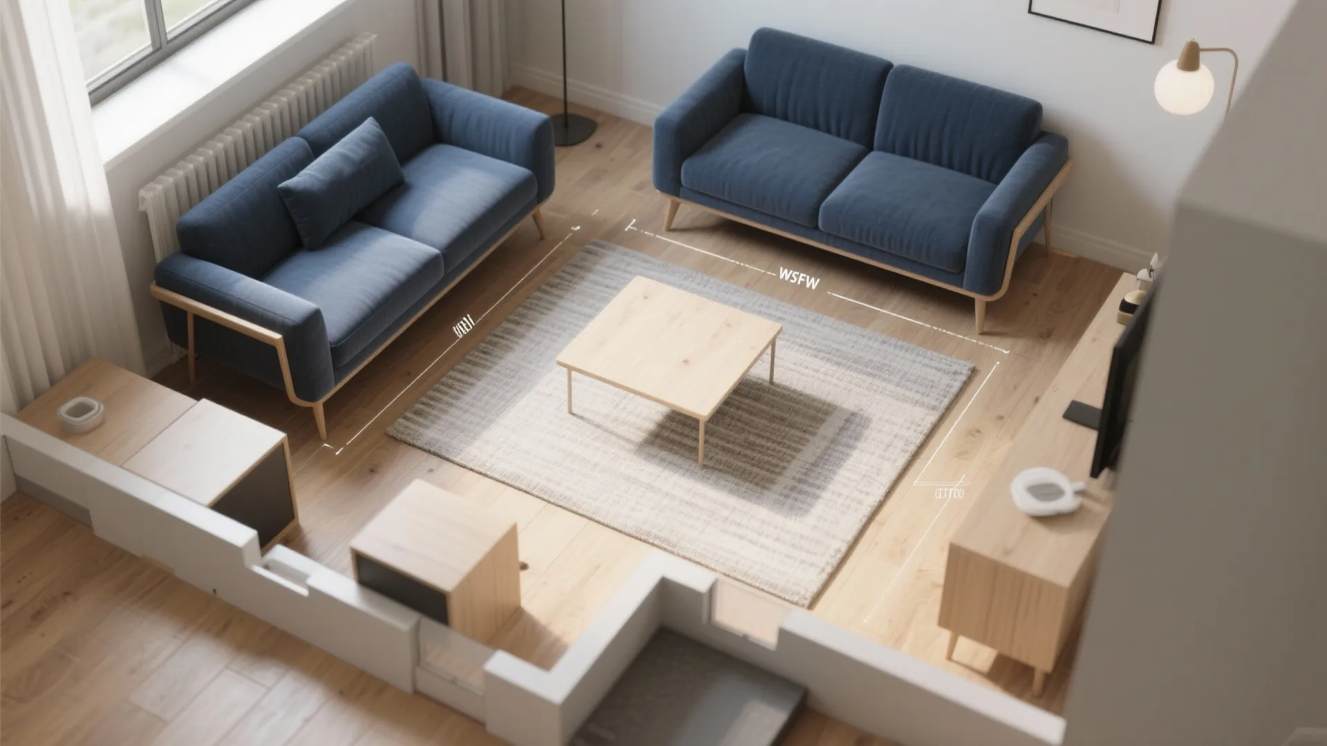 5. Keep scale and layout friendly to small rooms