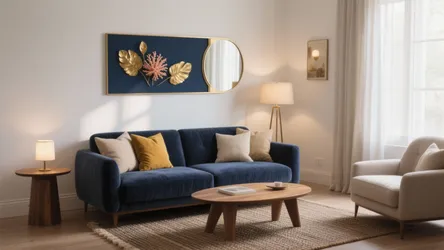 5 Navy Blue Living Room Set Ideas