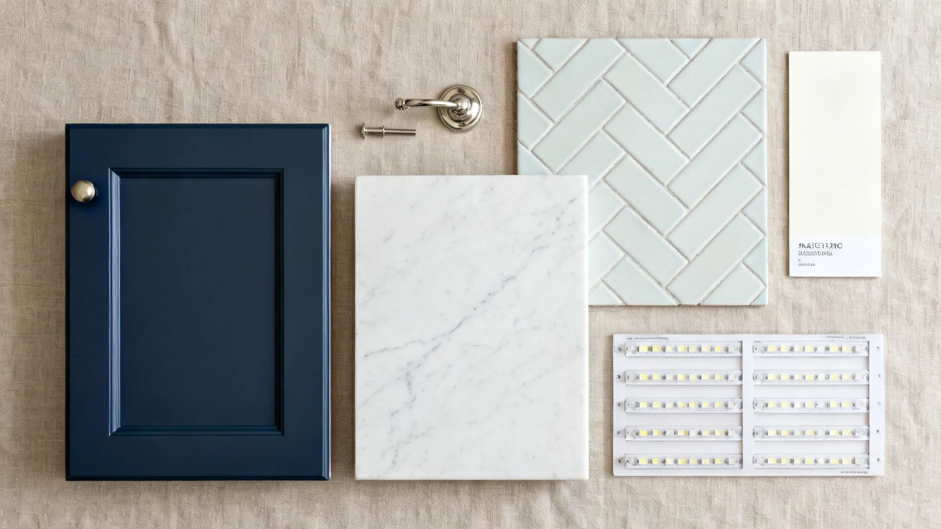 Navy Blue with Light Countertops