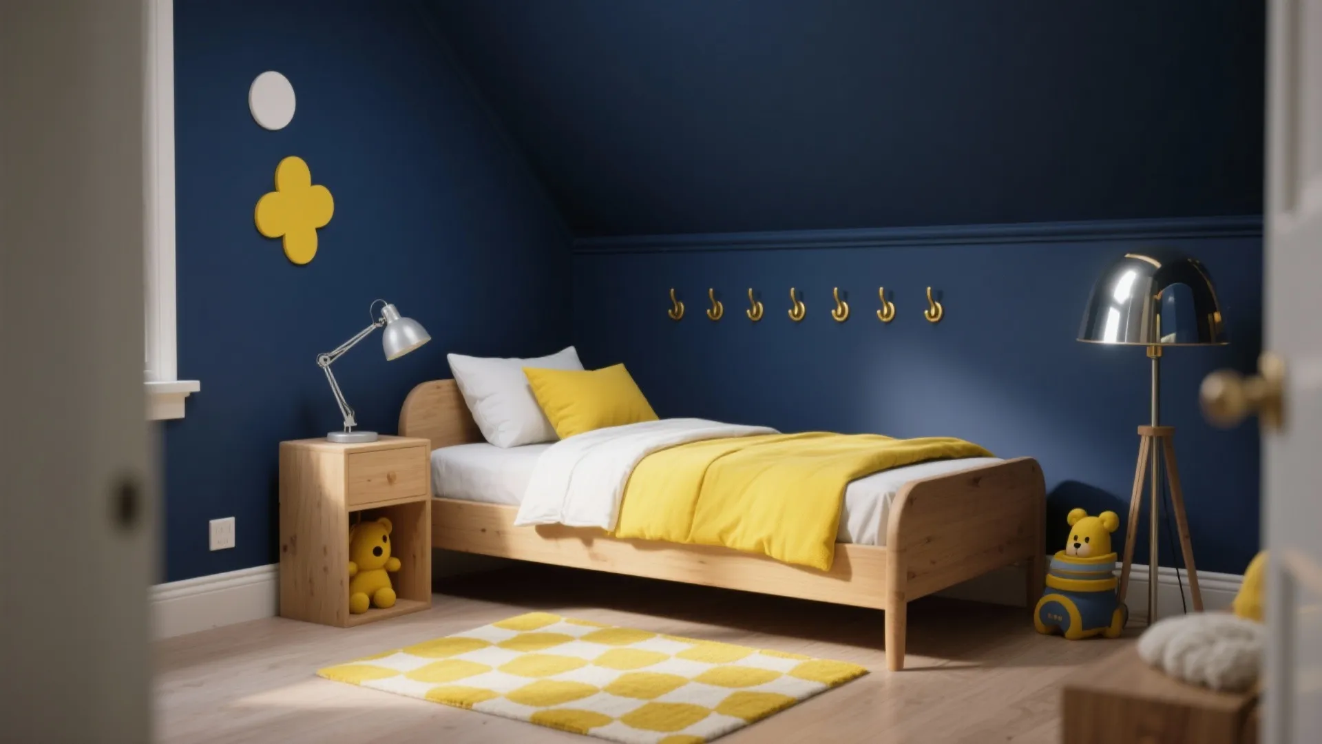 Bold Monochrome with High-Contrast Accents