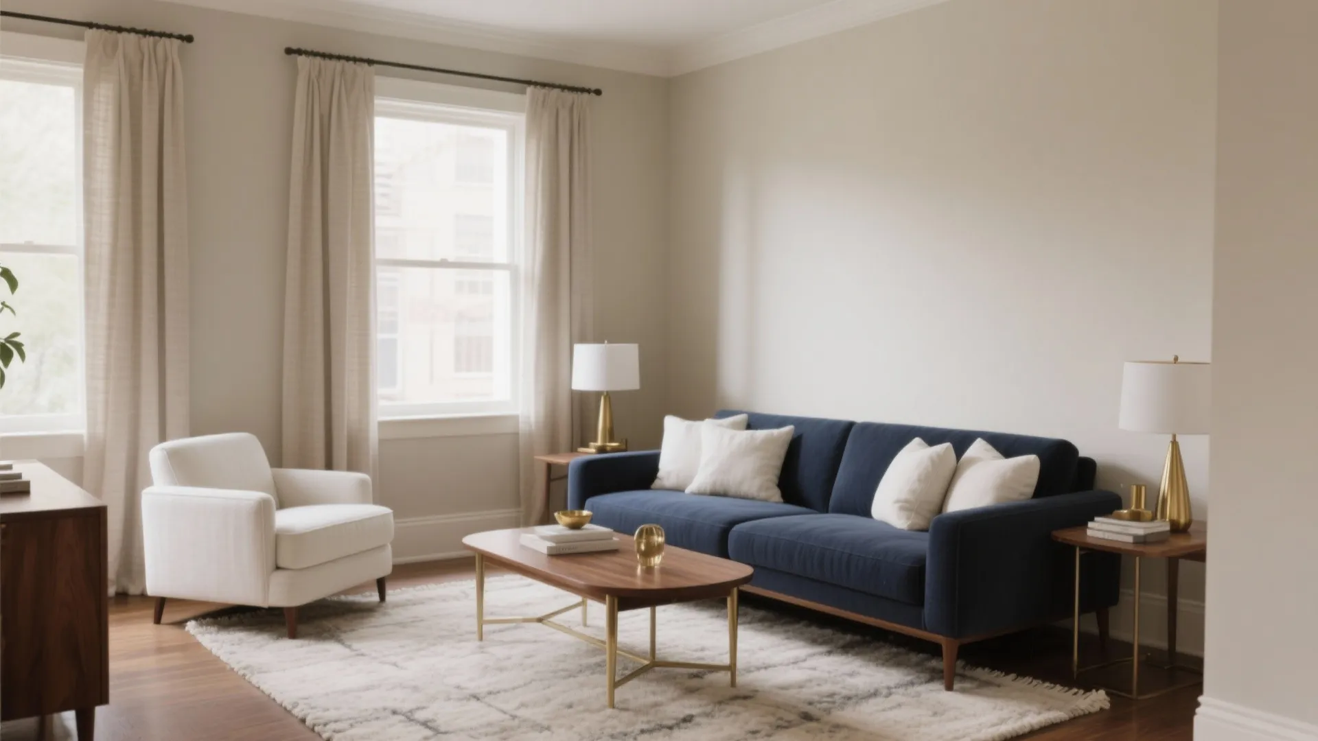 Navy and Warm Neutrals