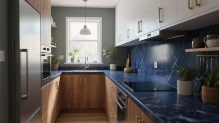 5 Blue Kitchen Counter Ideas for Small Spaces