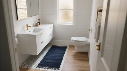 Navy Blue Bathroom Rug Ideas — 5 Inspo