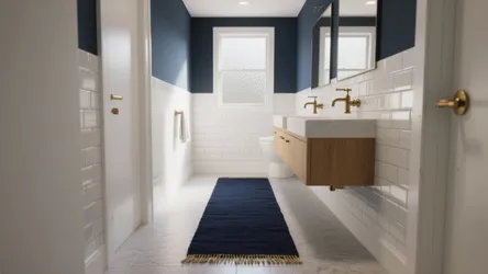 5 Dark Blue Bathroom Rug Ideas