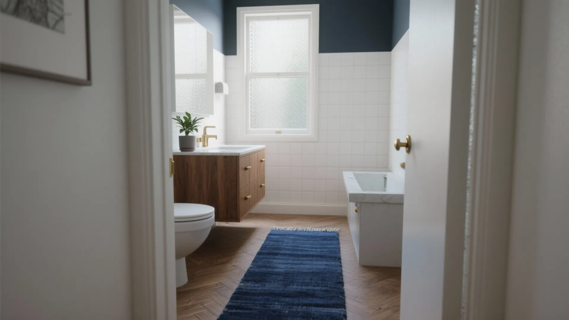 5 Blue Bathroom Rug Ideas for Small Spaces: Creative blue bathroom rug ideas that make small bathrooms feel luxurious and functional