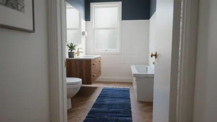 5 Blue Bathroom Rug Ideas for Small Spaces