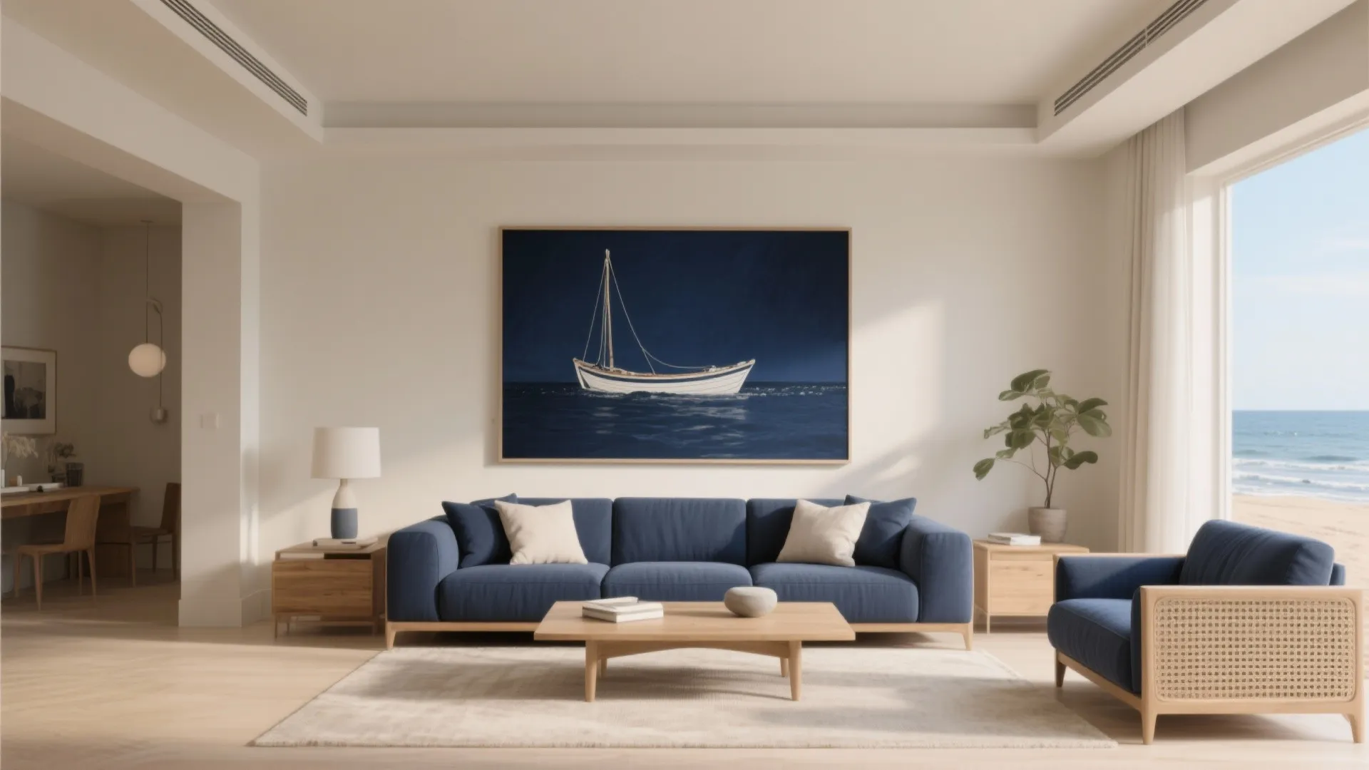 Navy + Sand (tailored, coastal-modern)