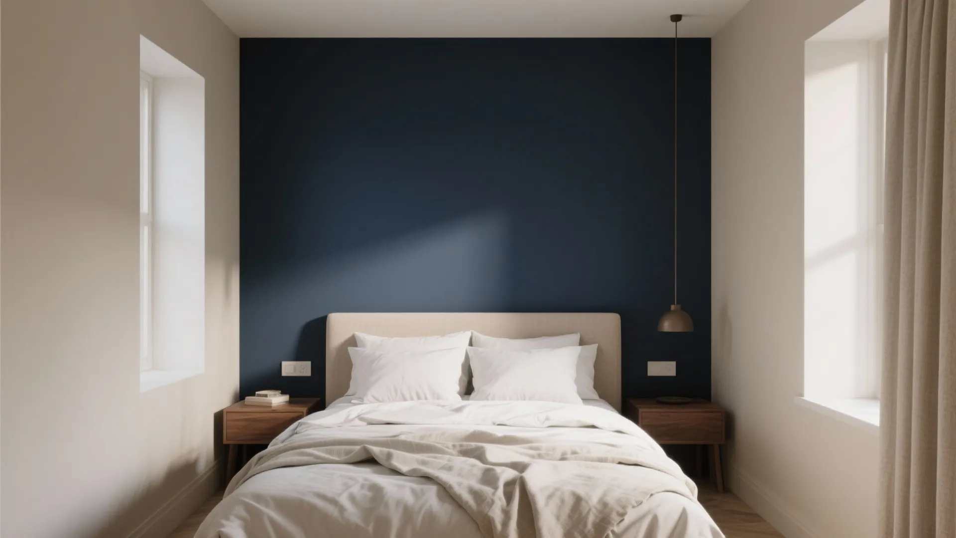 Moody Navy and Sand-Beige Layers