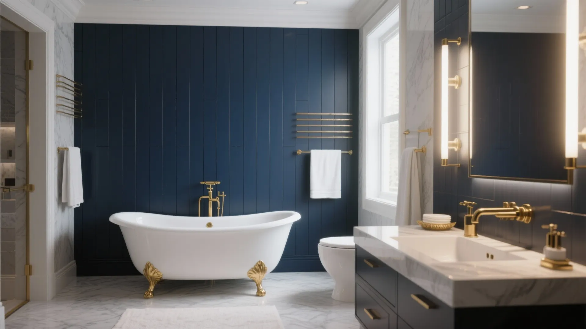 4. Deep Navy for Bold Contrast