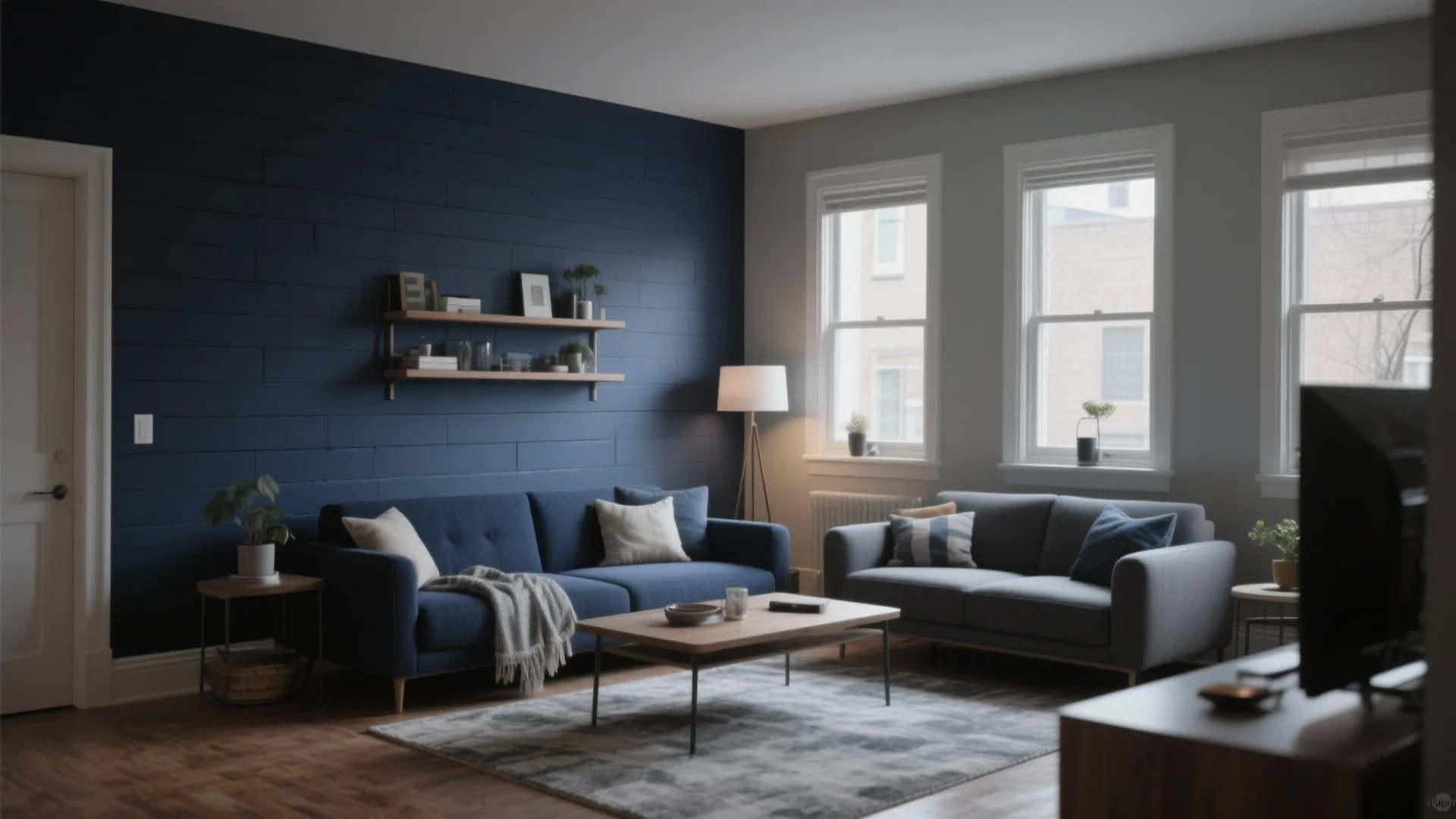 5. Painted Shiplap Panels