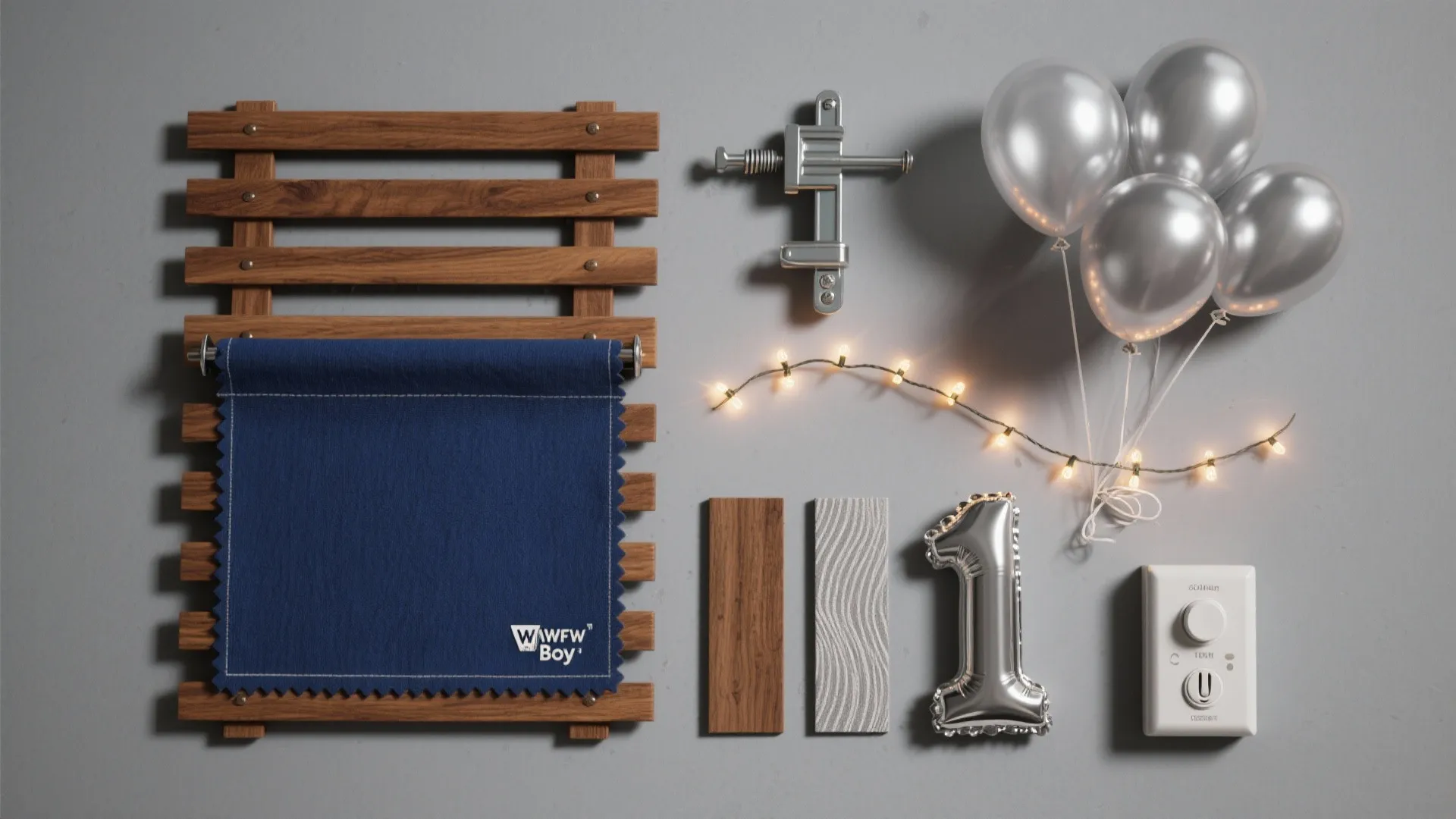 Navy, Silver, and Wood Layers for a Classic Boy Look