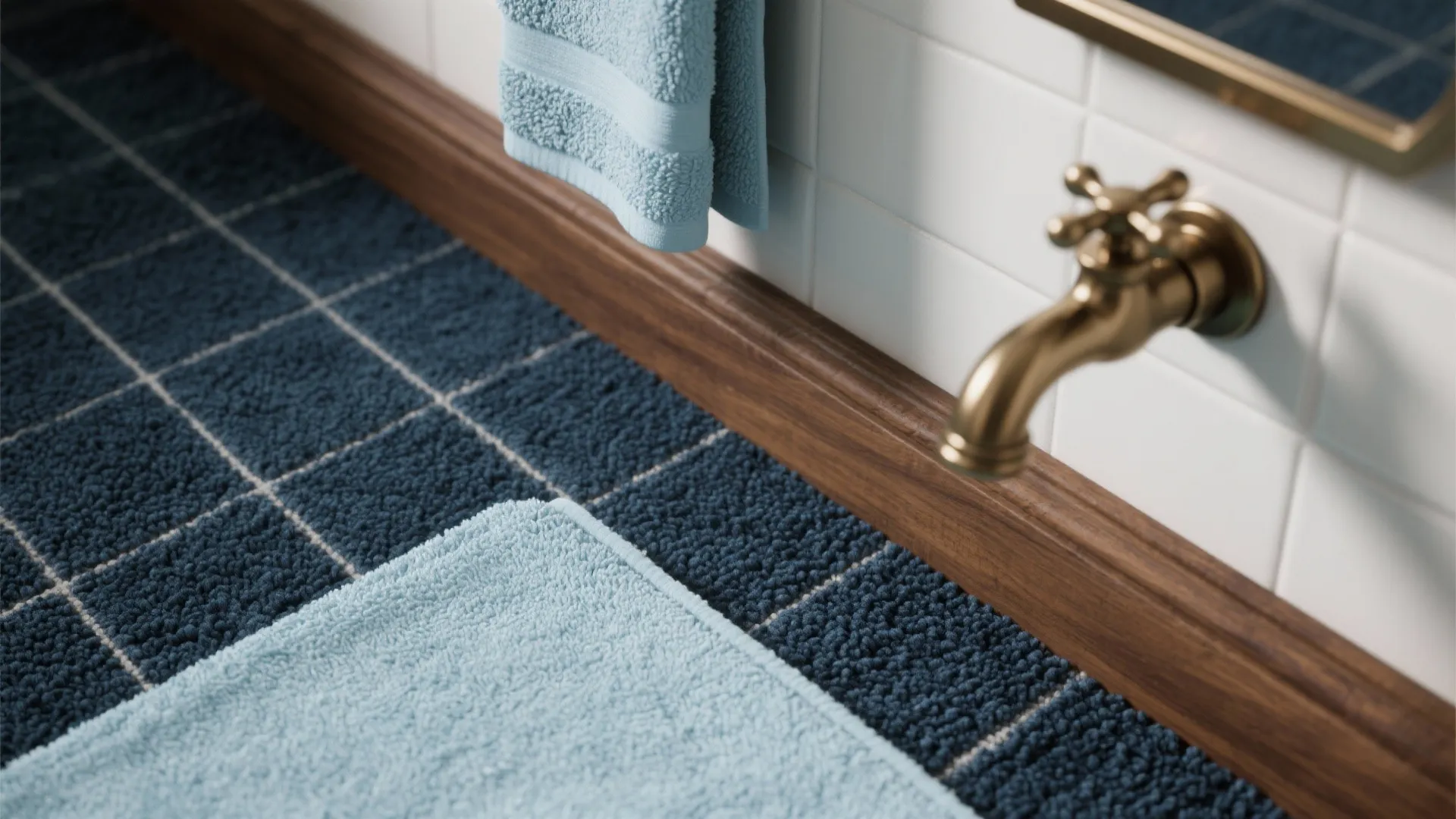 1. Create a spa vibe with layered textures