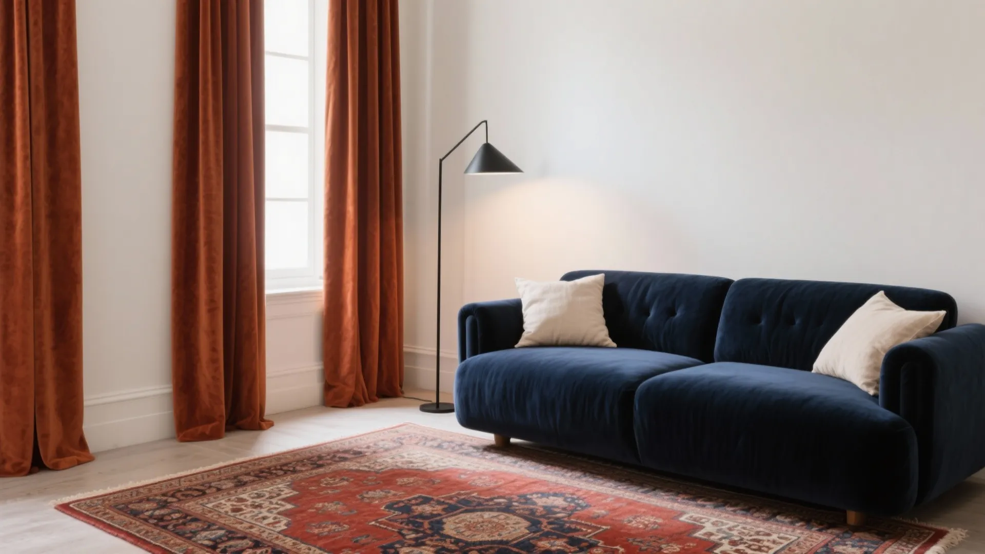 Navy and Terracotta (Deep Blue + Rusty Orange)