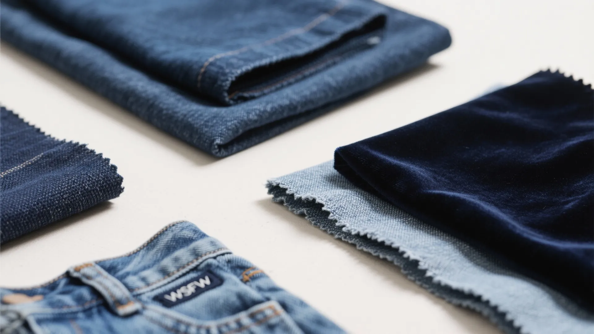 3. Layered Textures in Navy Tones