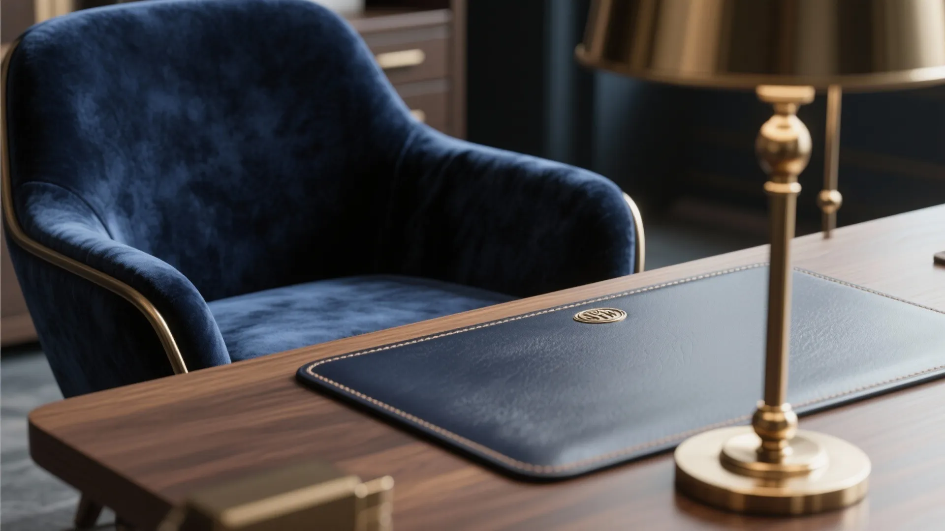 3. Layered Textures: Navy Fabrics, Leather, and Metal