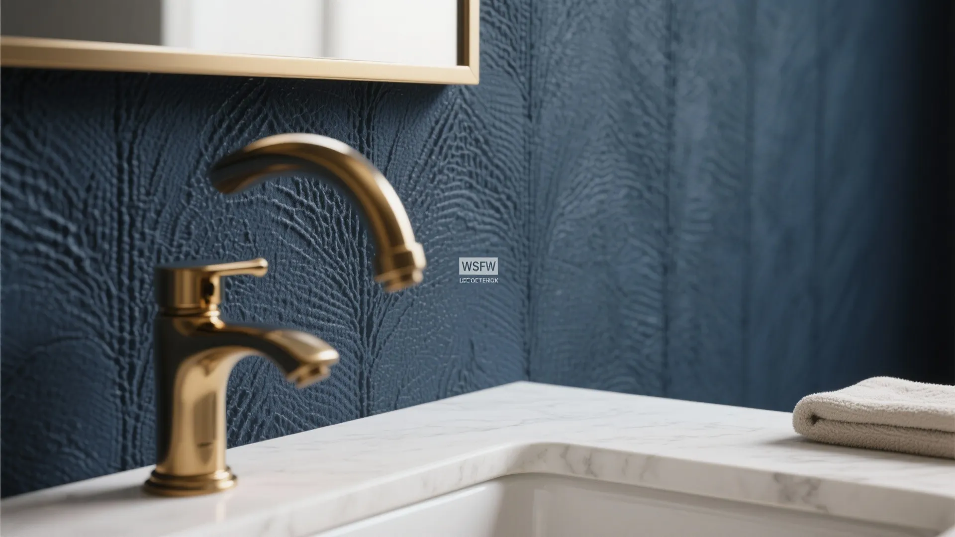 1. Deep Navy Accent Wall