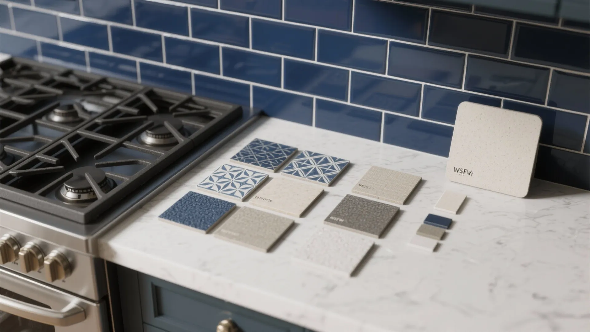 5. Navy Tiles as a Visual Backdrop