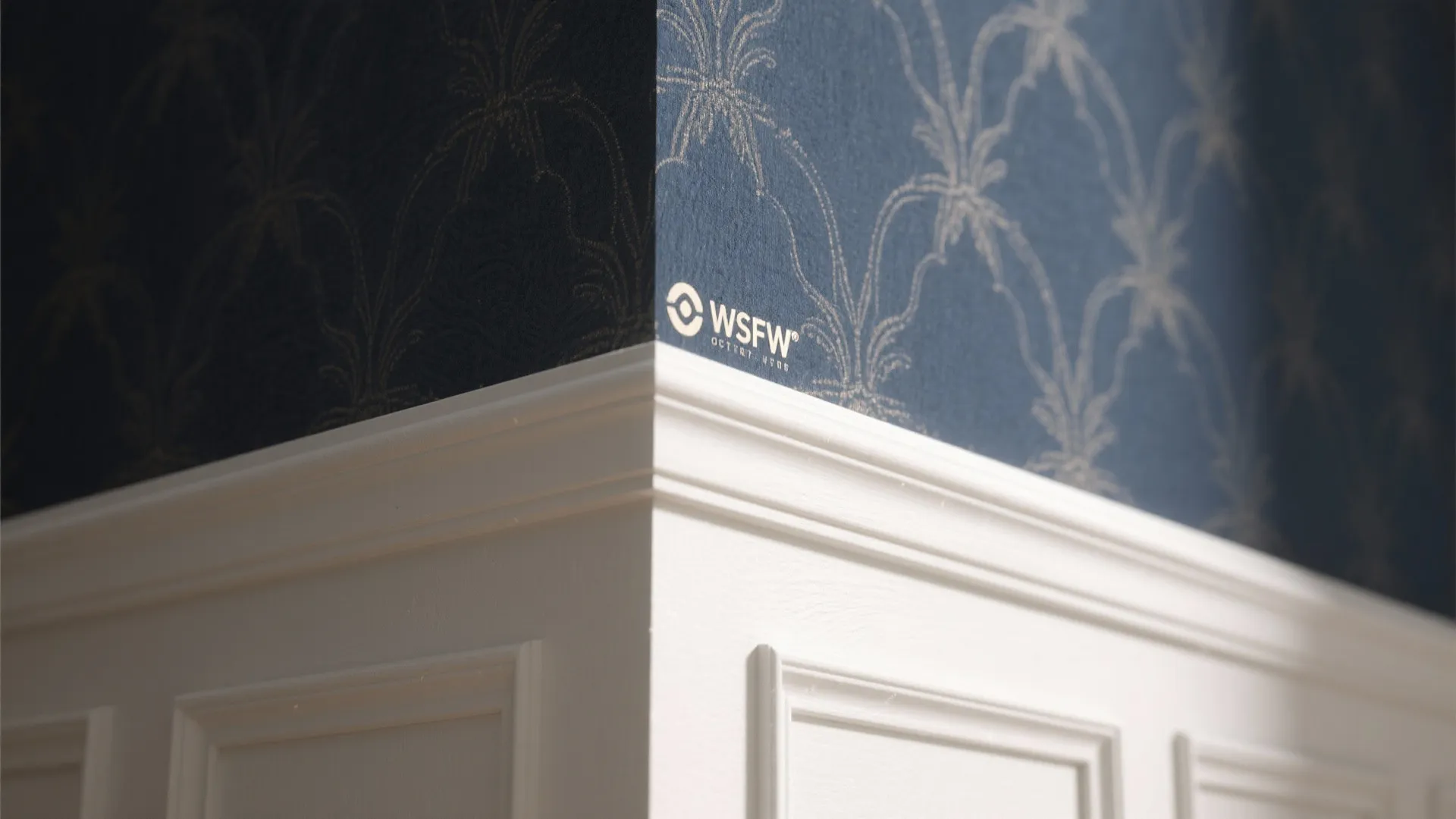 4. Create contrast with pale moulding or trim
