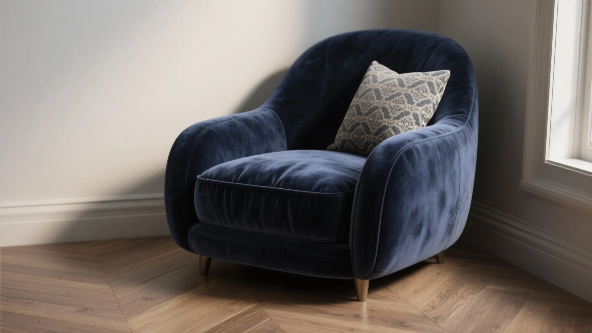 1. Velvet Slipper Chair for Cozy Corners