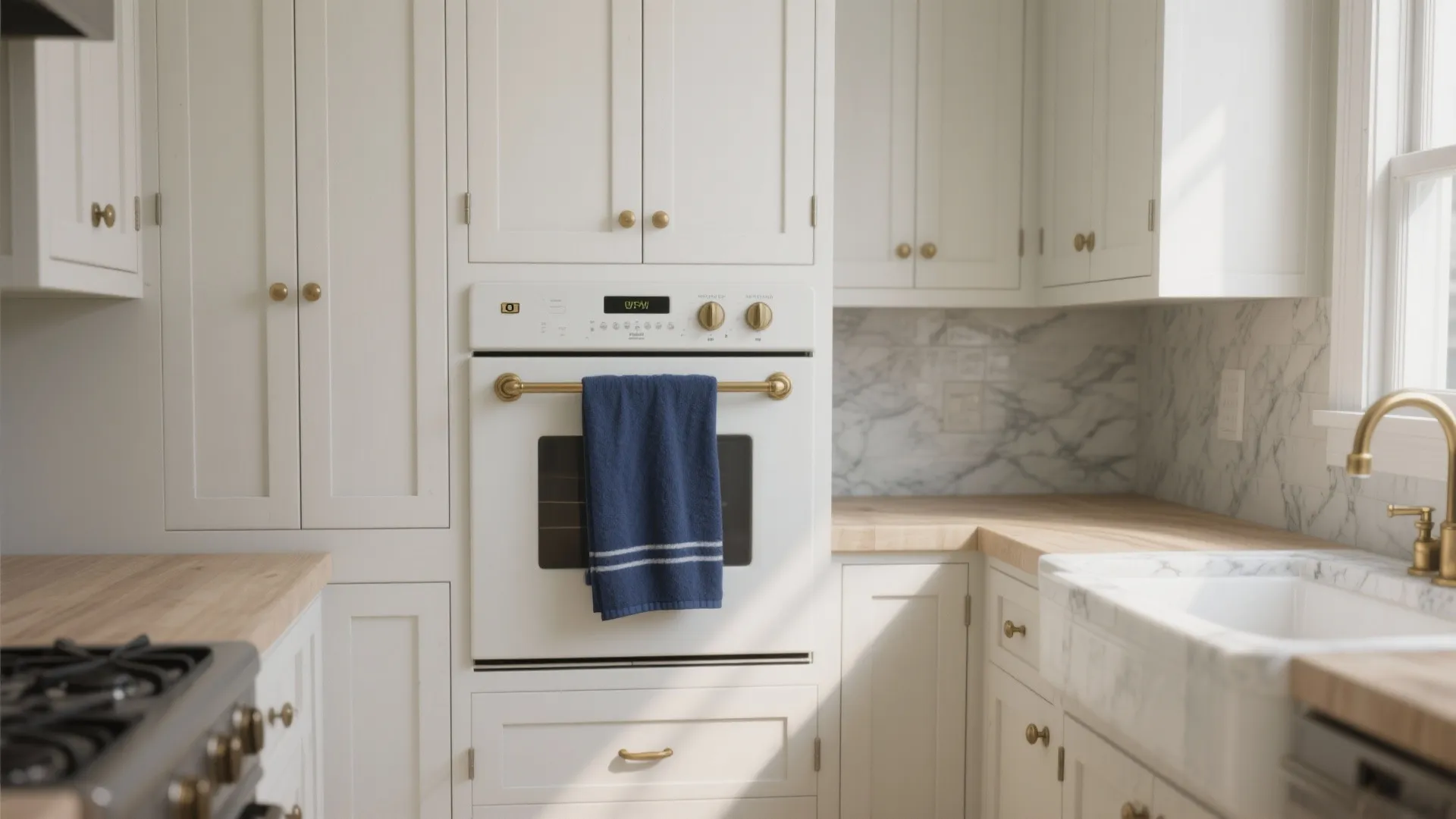 2. Contrast with Light Cabinets