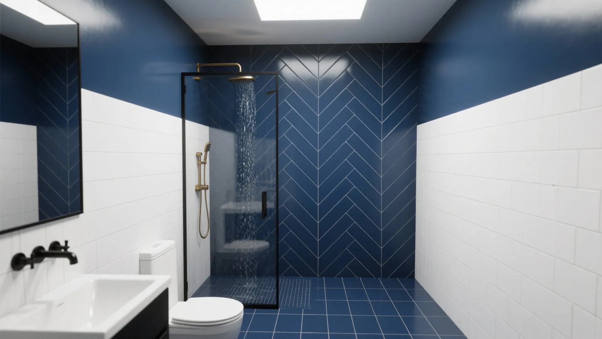 Deep Navy Statement Wall