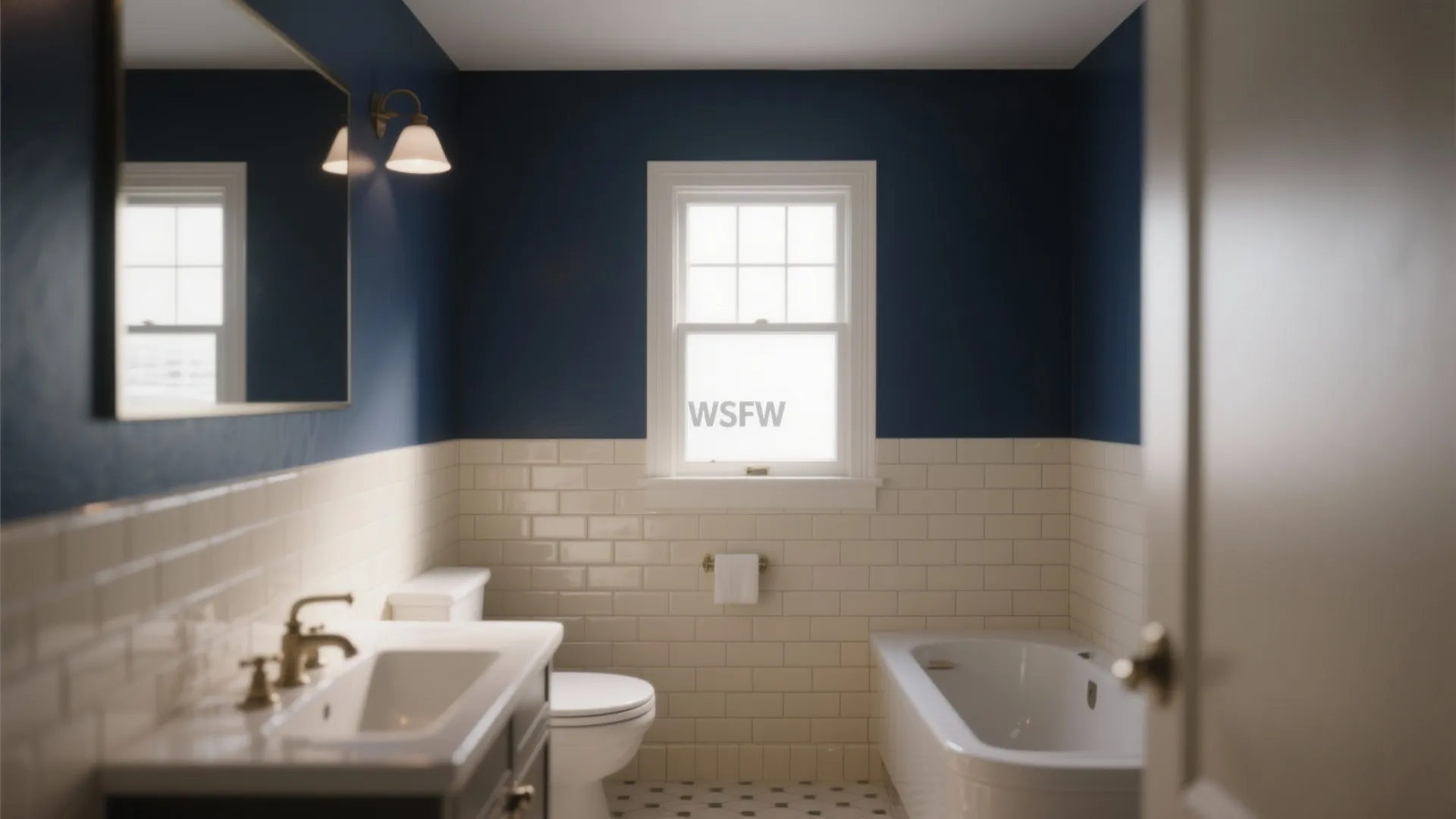 1. Anchoring with Navy Walls