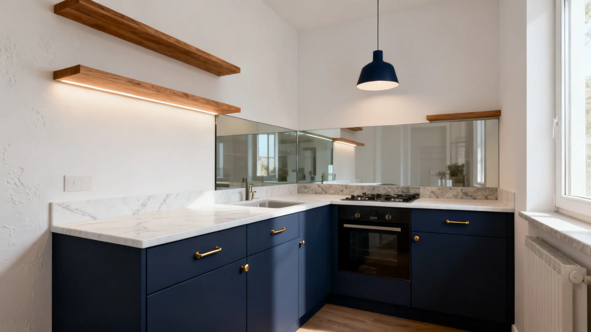 5 Navy Blue and White Kitchen Ideas